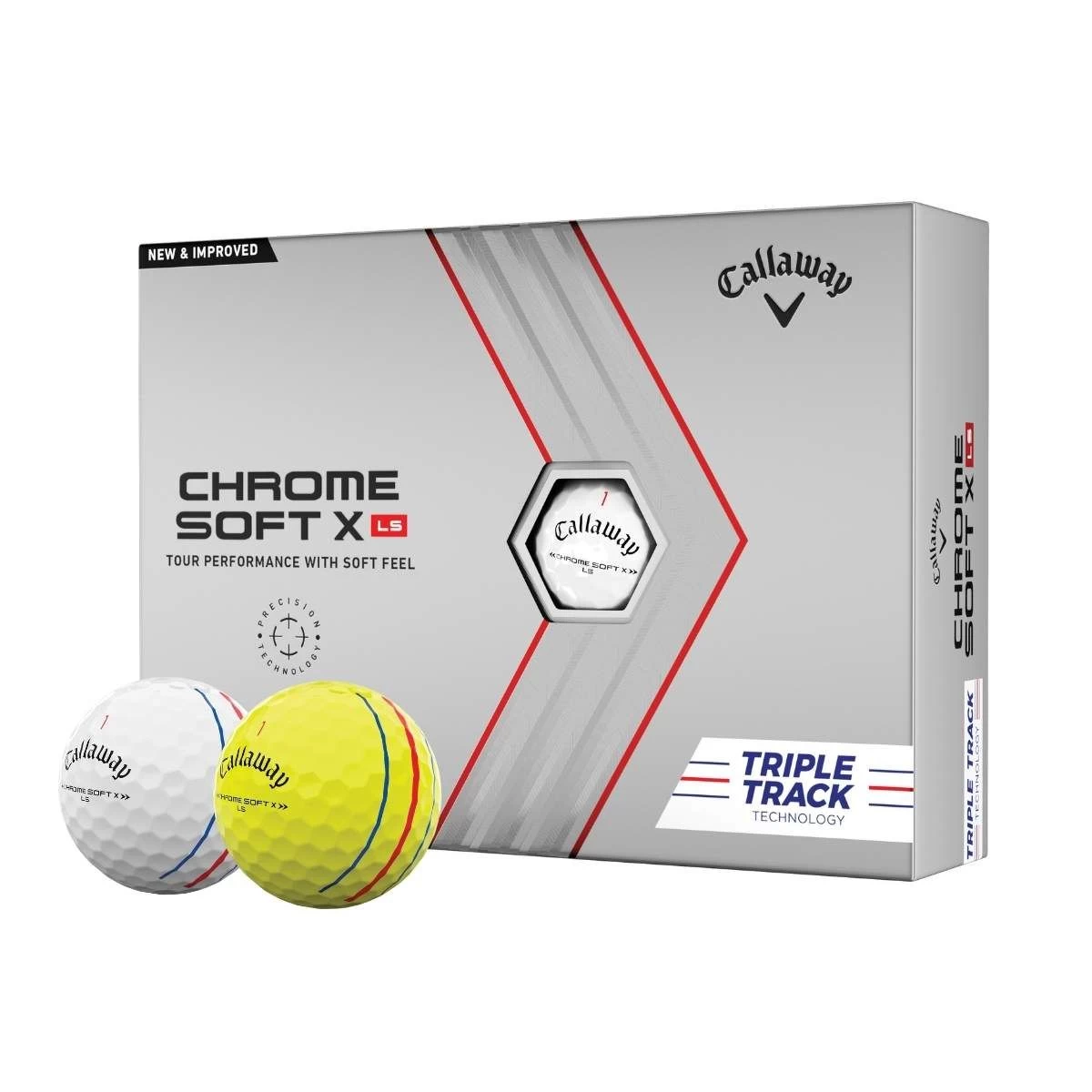 Callaway 2022 Chrome Soft X LS Triple Track Golf Balls 3 Callaway 2022 Chrome Soft X LS Triple Track Golf Balls