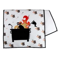 Backspin Dumpster Fire Golf Towel