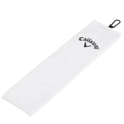 Callaway Tri-Fold Golf Towel -Golfmagic Store callaway golf tri fold towel white