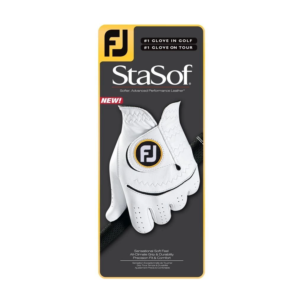 FootJoy Men's StaSof Golf Glove - Left Hand Regular 4 FootJoy Men's StaSof Golf Glove - Left Hand Regular - Image 2