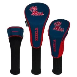 Team Effort NCAA Ole Miss Rebels Set Of 3 Headcovers