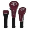 Team Effort NCAA Texas A&M Aggies Set Of 3 Headcovers -Golfmagic Store ncaa texas am s3 headcovers