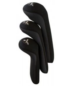 Stealth Set Of 3 Headcovers -Golfmagic Store stealth 3pc black
