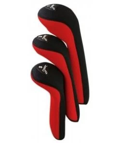 Stealth Set Of 3 Headcovers -Golfmagic Store stealth 3pc red